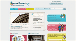 Desktop Screenshot of beauxparents.fr